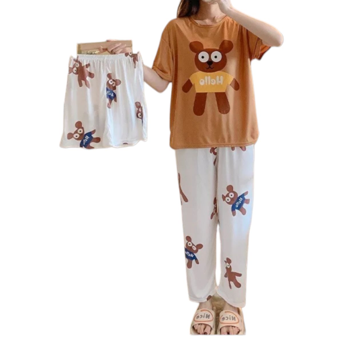 AGW - Pack3 PijamasTres Piezas Mujer