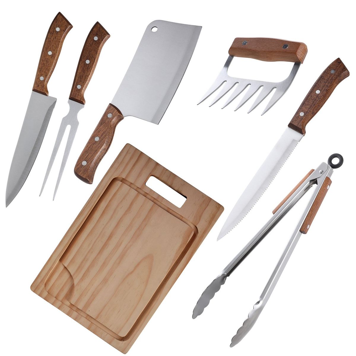 ARTHOME - Set Parrilla 07 Piezas Acero Inoxidable Arthome PAR48