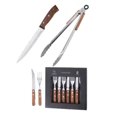 ARTHOME - Set Parrilla 10 Piezas Acero Inoxidable PAR53