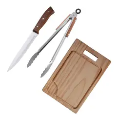 ARTHOME - Set Parrilla 03 Piezas Acero Inoxidable PAR54