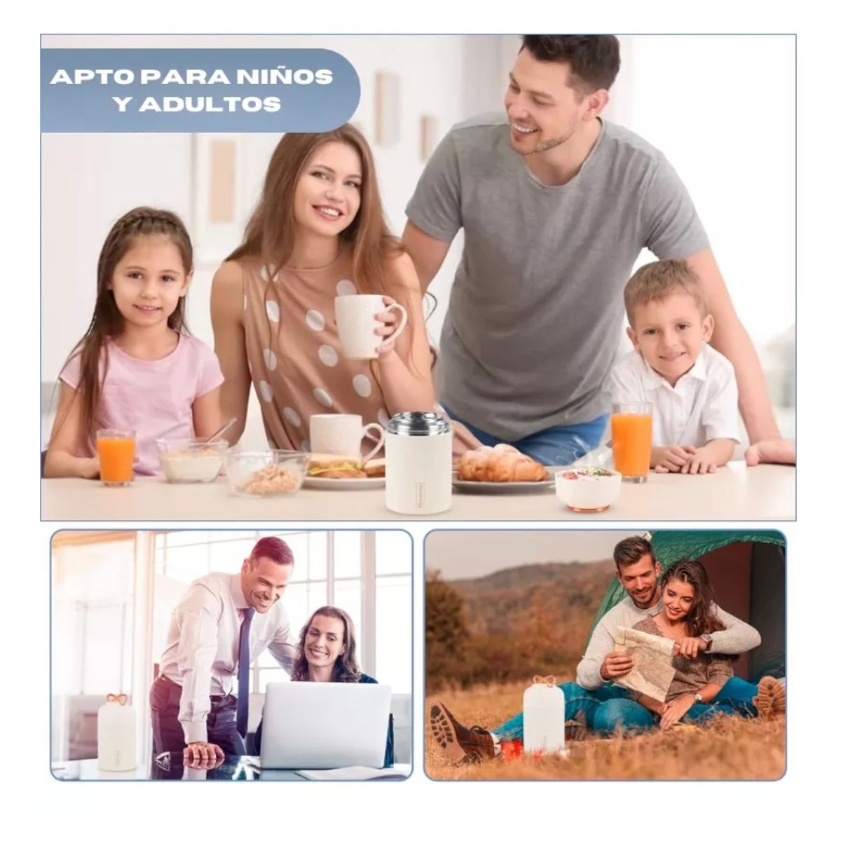 GENERICO - Homezy Termo 550ml Acero Inoxidable 316 Recipiente Térmico