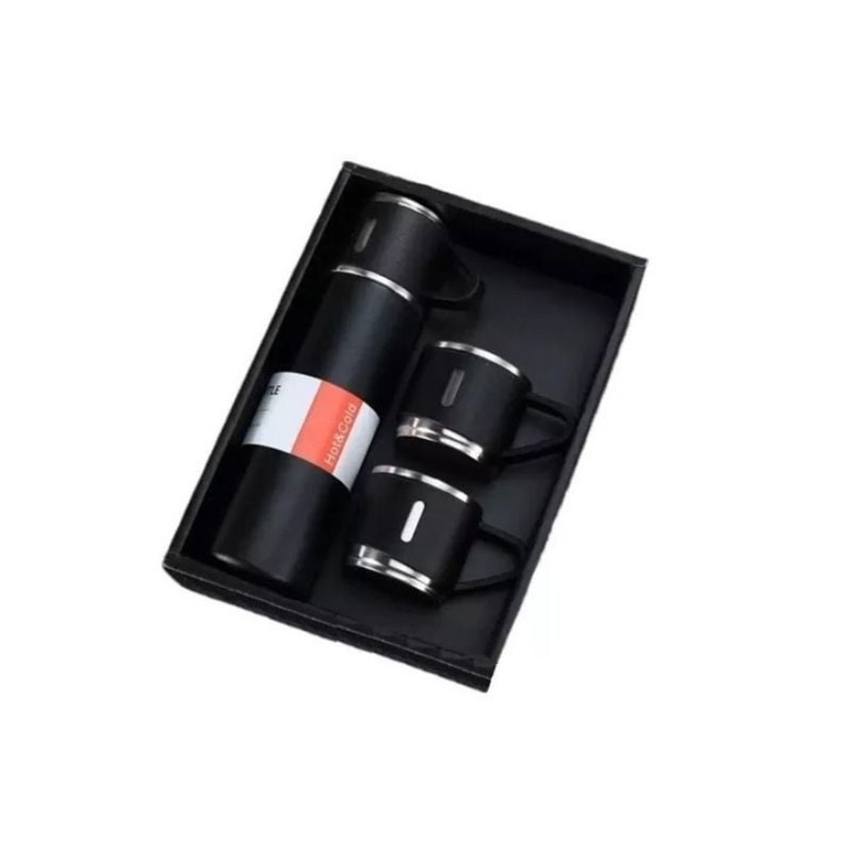 GENERICO - Set Termo Para Agua Caliente Termo Cafe + 2 Tazas 500 Ml