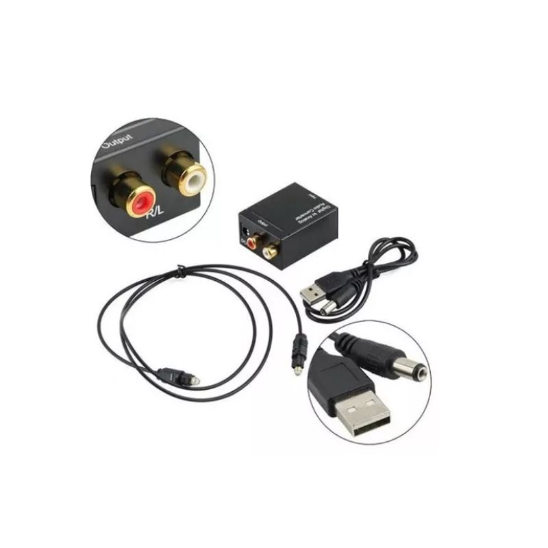 GENERICO - Convertidor Audio Digital Optico A Analogico Rca