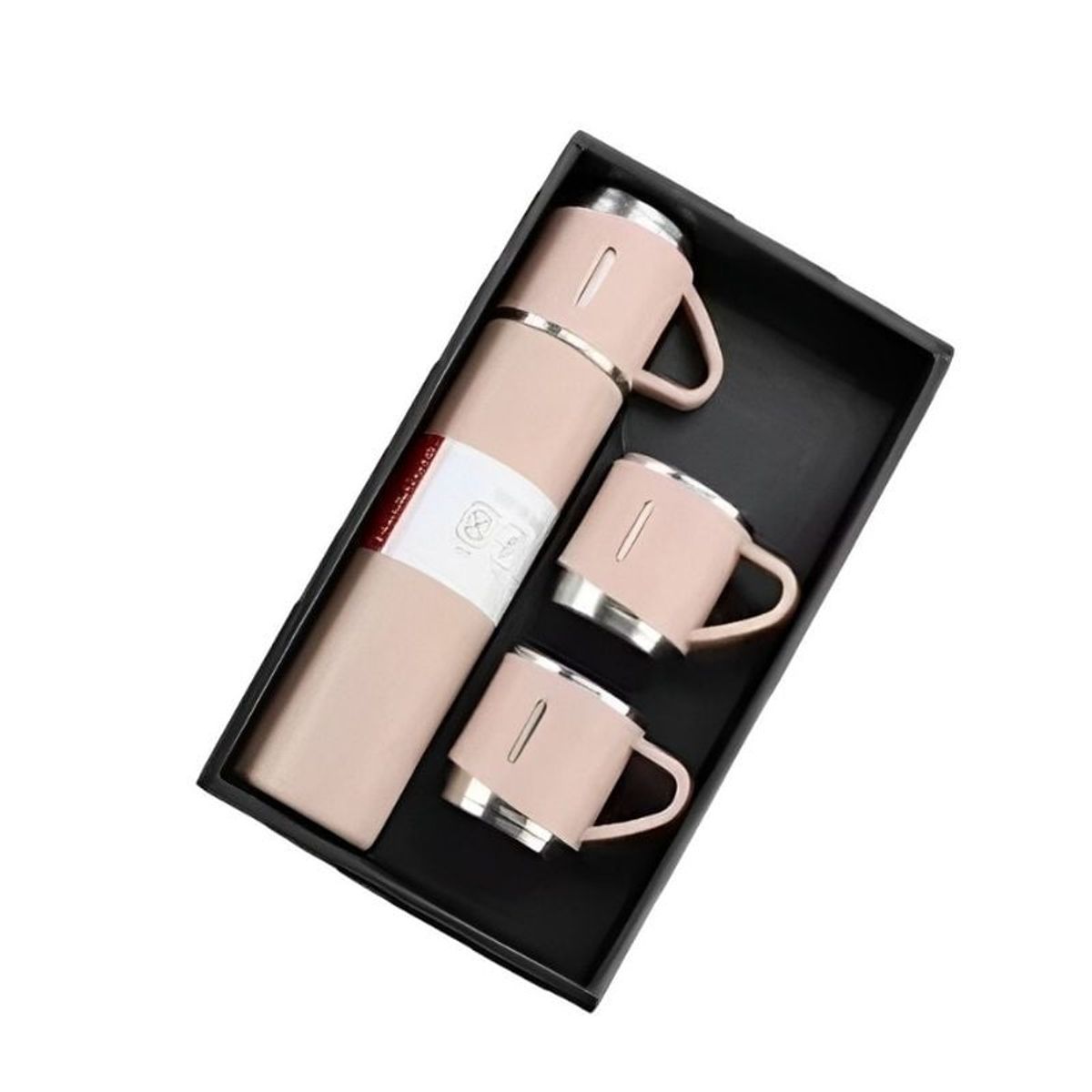 GENERICO - Set Termo Para Agua Caliente Termo Cafe + 2 Tazas 500 Ml