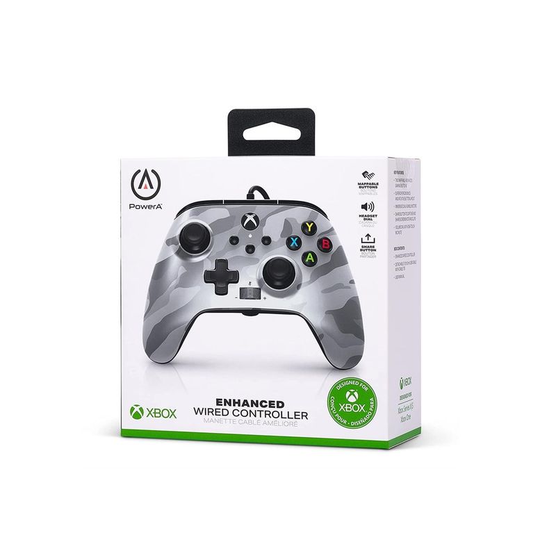 POWER A - Control PowerA  Enhanced Wired - Metallic Arctic Camo - Xbox S/X
