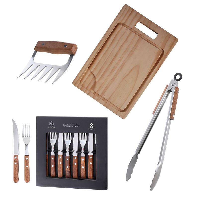 ARTHOME - Set Parrilla 11 Piezas Acero Inoxidable Arthome PAR60