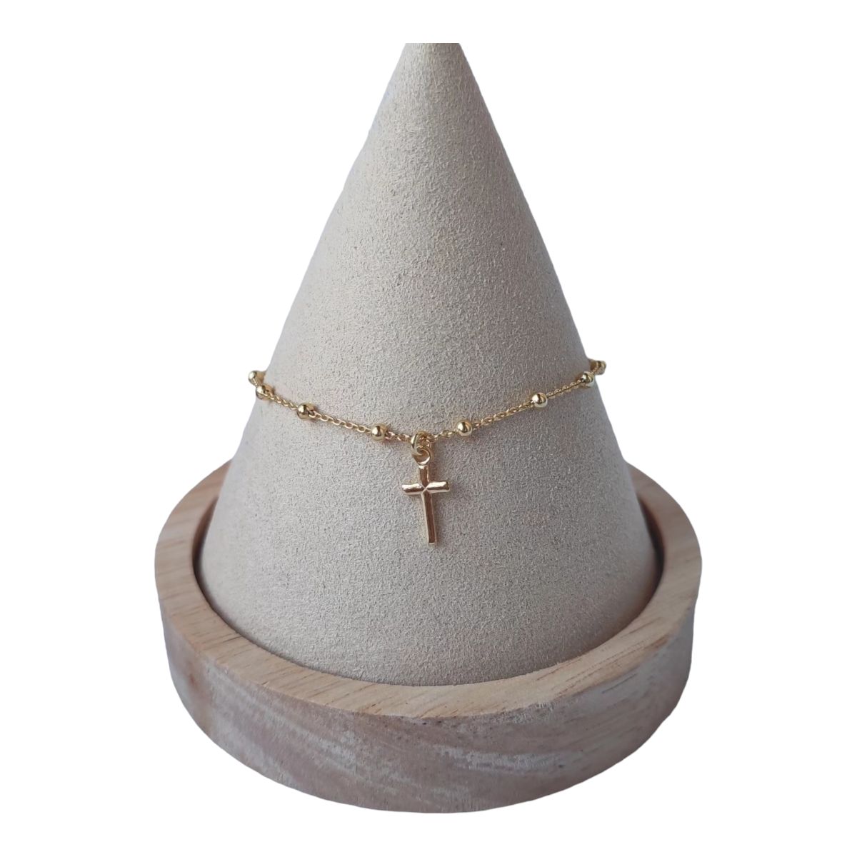 GENERICO - Pulsera denario de plata 925 bañada en oro de 18 k