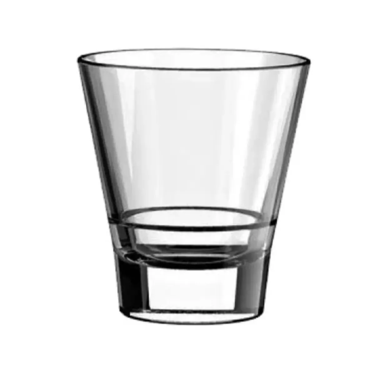 VICRILA - Set x 6 Vaso Vidrio Bajo Apilable Novara 350cc
