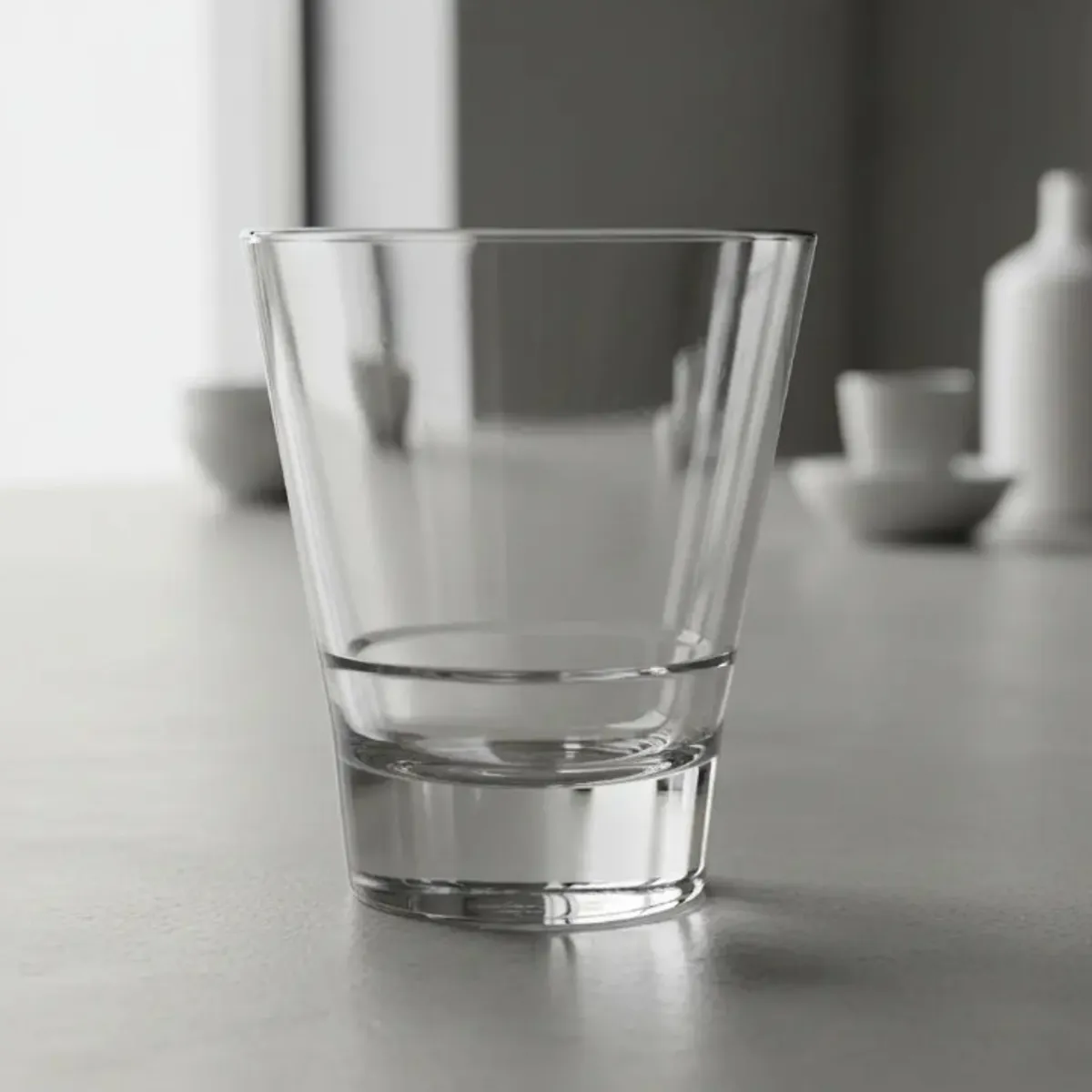 VICRILA - Set x 6 Vaso Vidrio Bajo Apilable Novara 350cc