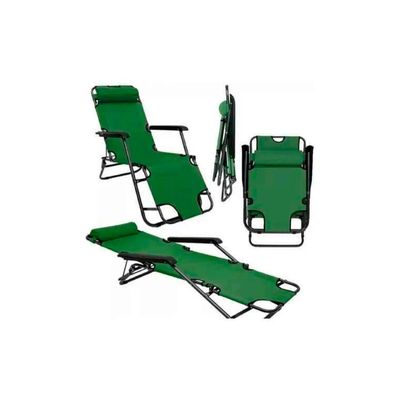 Imagen 2 del producto Silla Reposera Plegable Playa Camping Terraza - 2 Posiciones