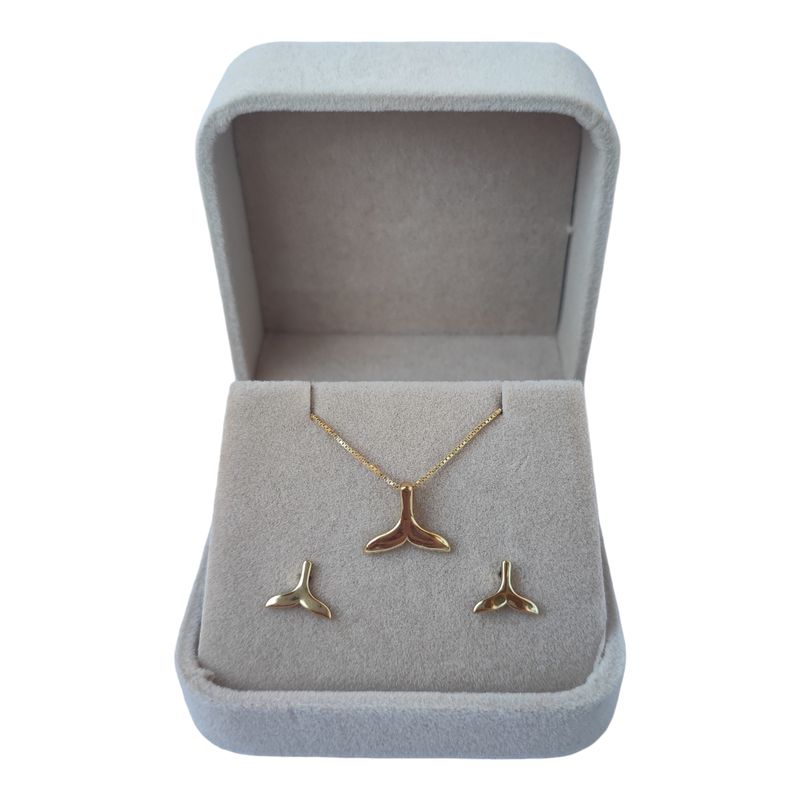 GENERICO - Conjunto infinito de plata 925 bañado en oro de 18 k