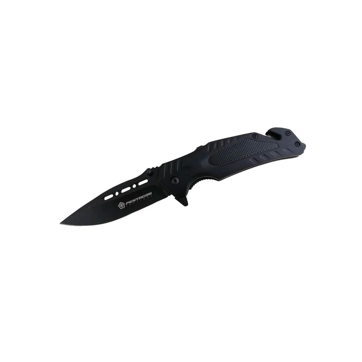 PENTAGON - Cuchillo Navaja Pentagon Caza Supervivencia - Negro