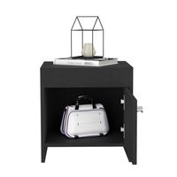 Velador 1 Puerta - Negro 41.6x40x35.2 cm