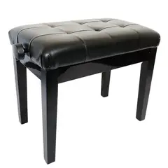 TAURUS - Banca Piso Silla Piano Negro Ajustable Deluxe TAU-070