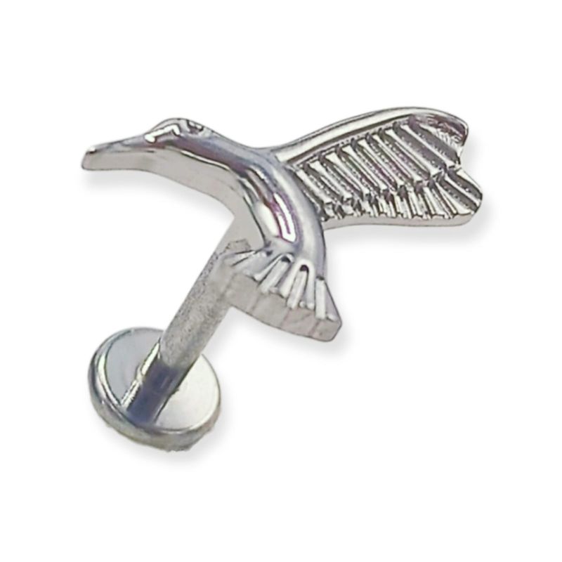 ELBAULDEJUMA - Piercing Labret Astm F136 G23 Acero Titanio Tragus Colibri
