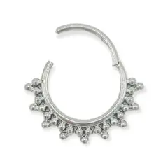 ELBAULDEJUMA - Piercing Septum Daith Helix Tragus F136 G23 Acero De Titanio