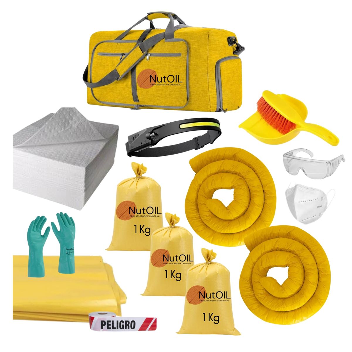 GENERICO - Kit Antiderrames Portátil para Camioneta 35 Litros