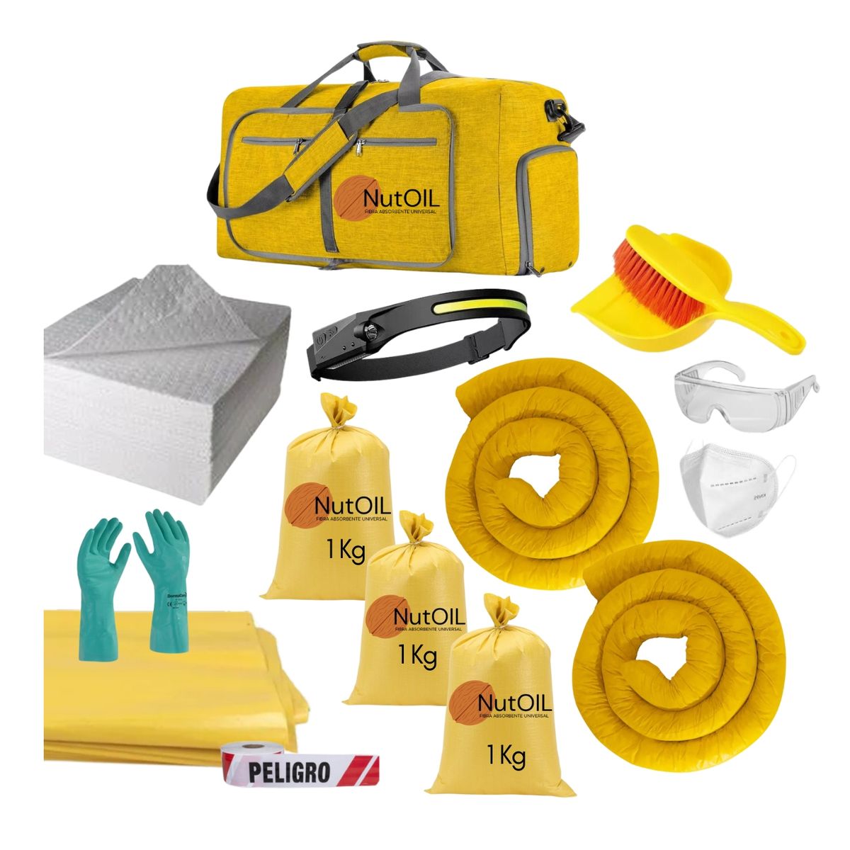 GENERICO - Kit Antiderrames Portátil para Camioneta 35 Litros