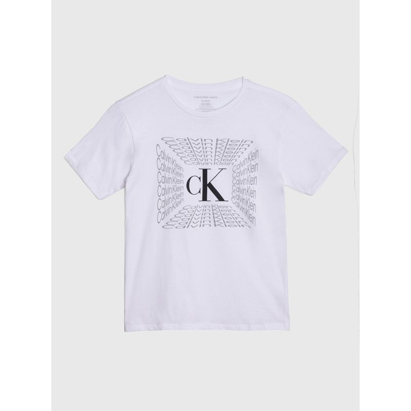 CALVIN KLEIN - Polera Niño Twilight Blanco Calvin Klein