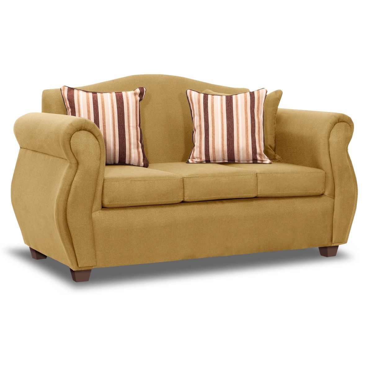 DECOOUTLET - Sofa 3 Cuerpos Cancún 157 Tela Oro