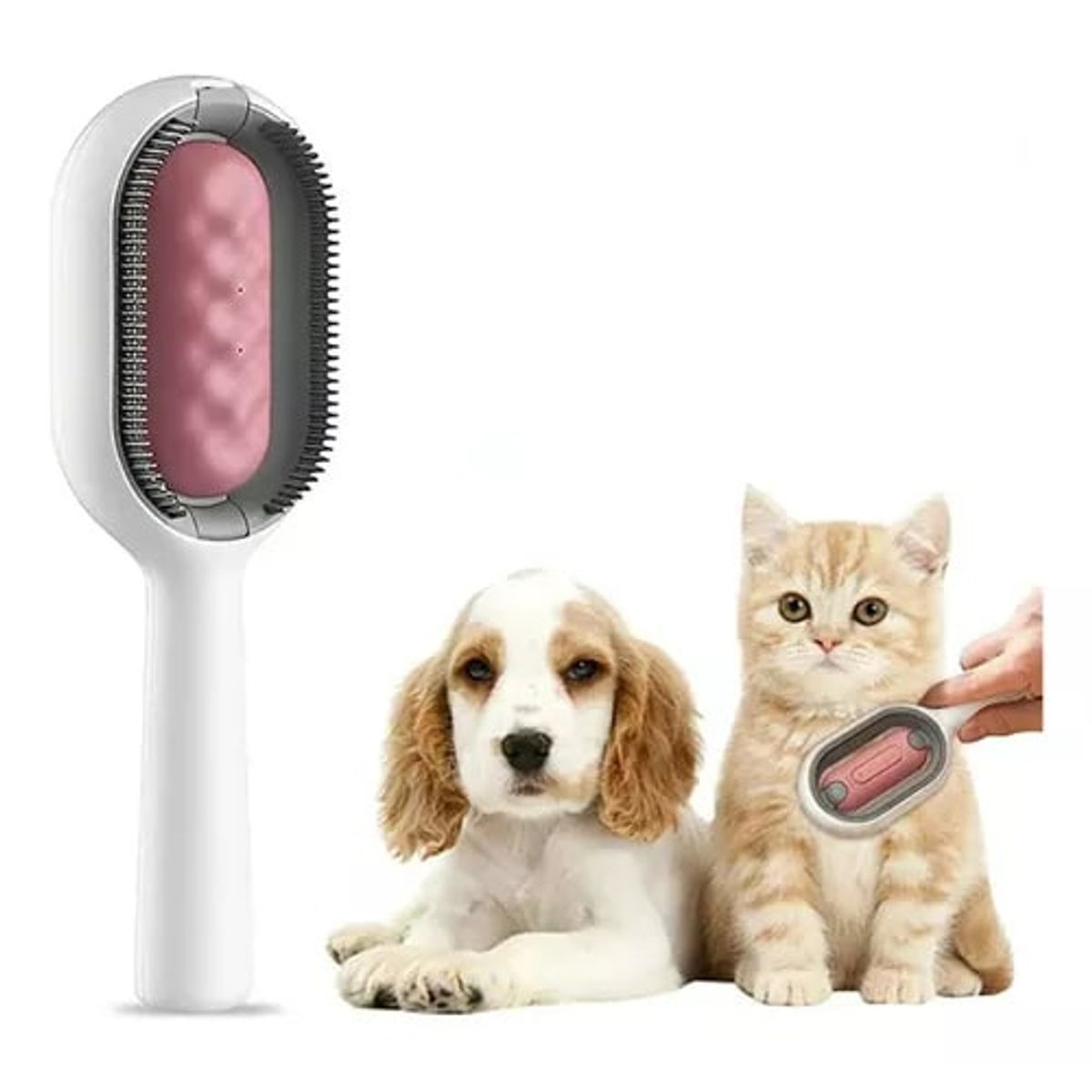 GENERICO - Cepillo con Deposito Agua para Perros y Gatos