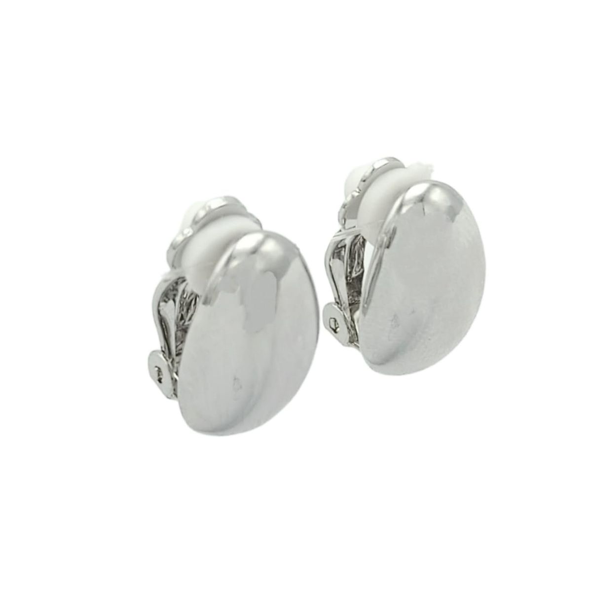 ELBAULDEJUMA - Aros Gota Espejo Plateada Sin Perforacion Earcuff