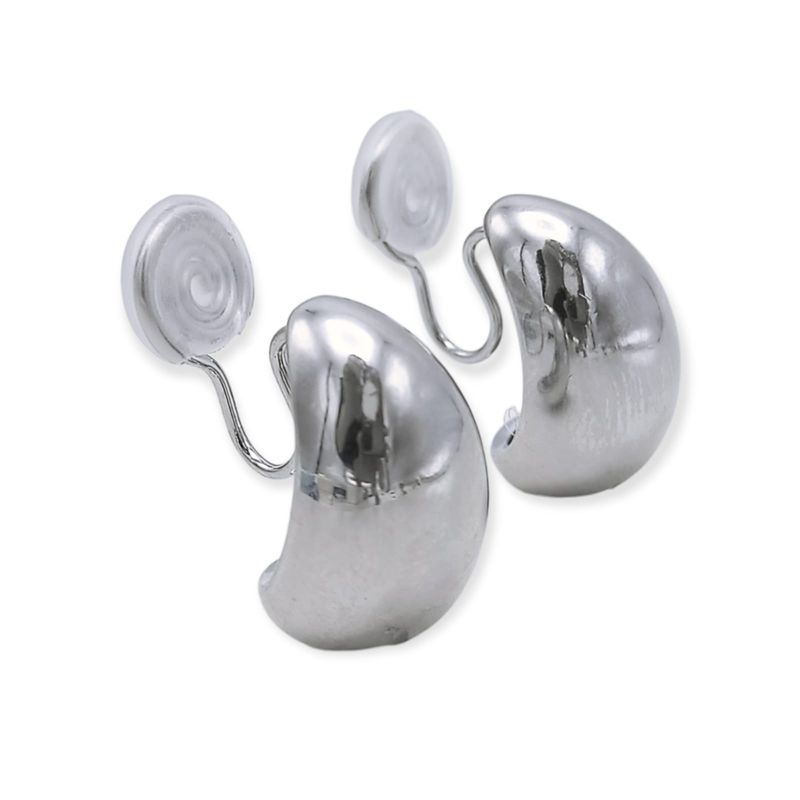 ELBAULDEJUMA - Aros Gota Huggies Chapado En Plata Earcuff Sin Perforación