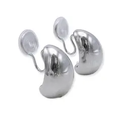 ELBAULDEJUMA - Aros Gota Huggies Chapado En Plata Earcuff Sin Perforación