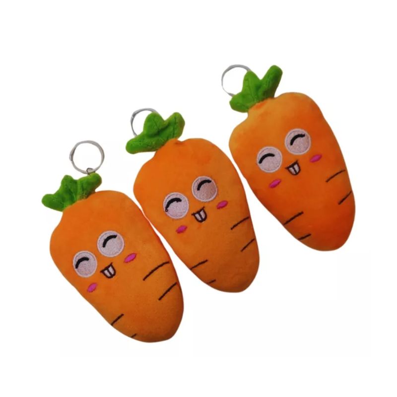 GENERICO - Peluches Llaveros Zanahorias Divertidos Felpa