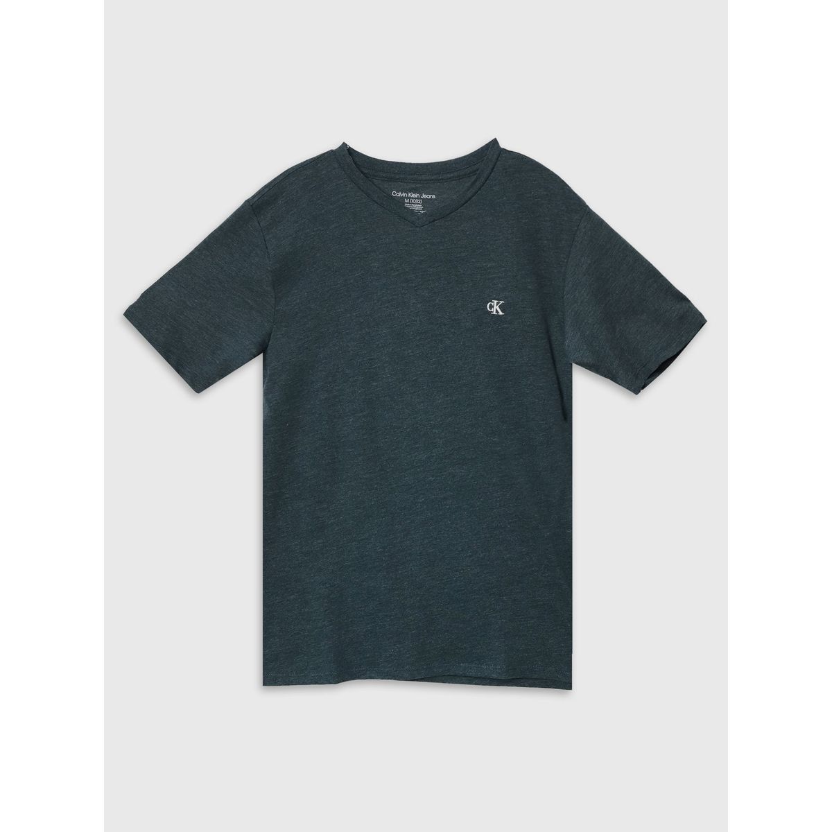 CALVIN KLEIN - Polera Niño Monogram V Neck Negro Calvin Klein