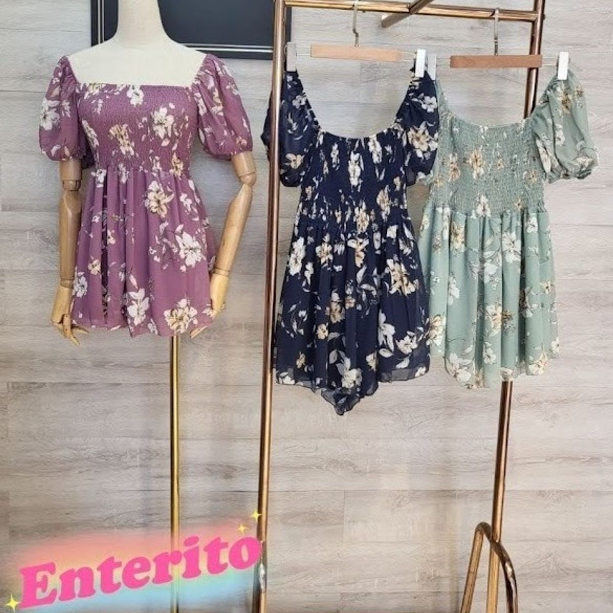 LUNA - Enterito Engomado Mini Floreado