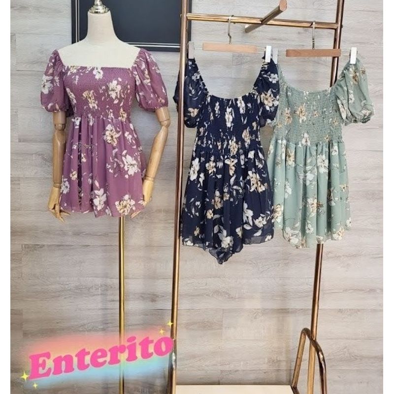LUNA - Enterito Engomado Mini Floreado
