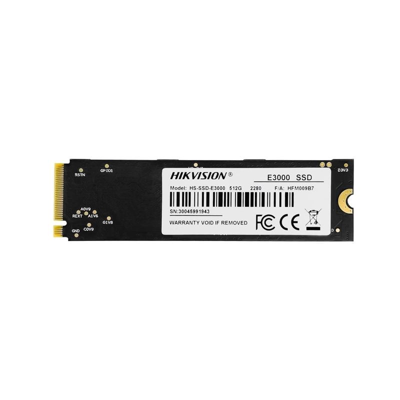 HIKVISION - Hikvision SSD 512GB E300 M.2 PCIe NVMe HS-SSD-E3000-512G