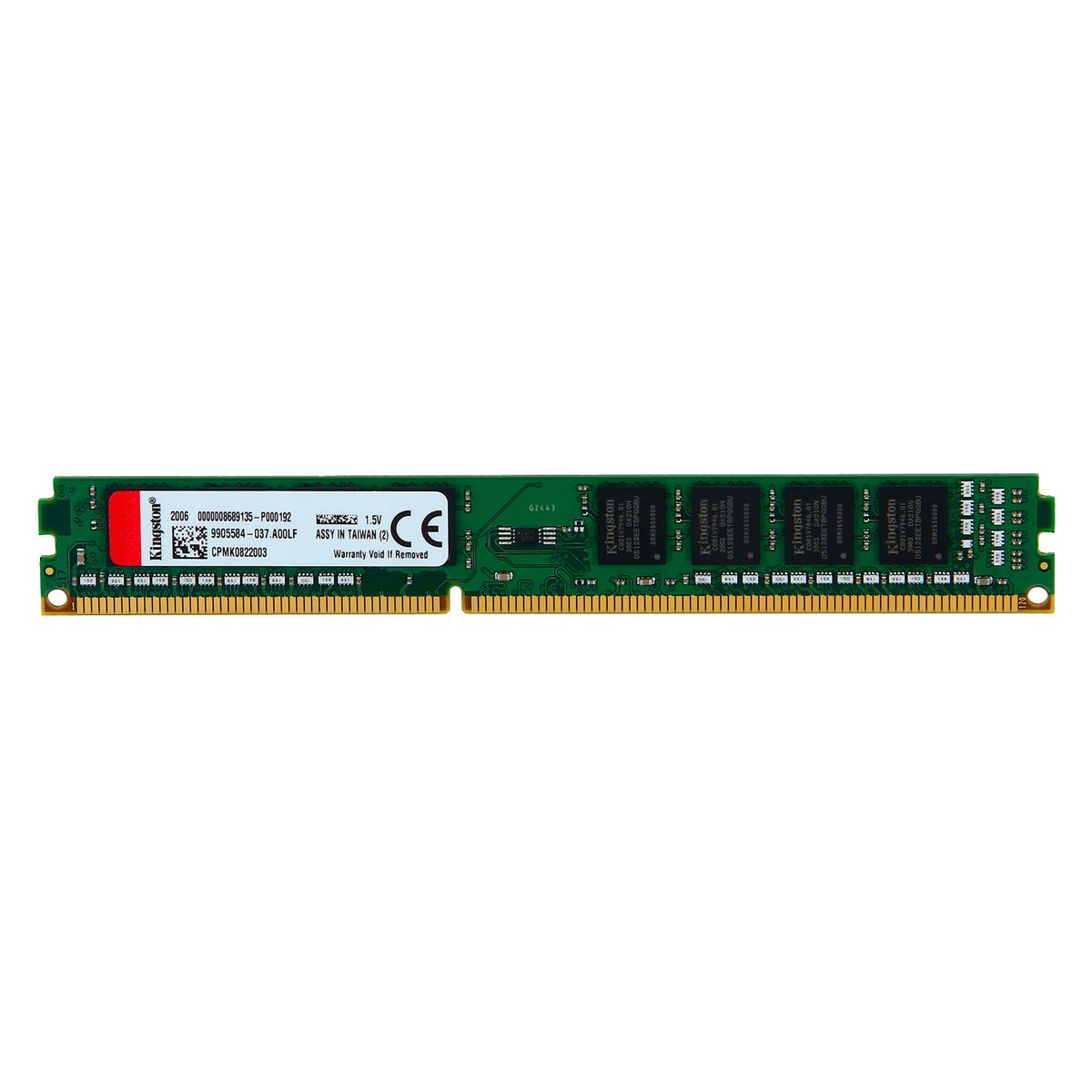KINGSTON - Memoria Ram PC Kingston 8GB DDR3-DIMM 1600MHz CL11 1.5 V