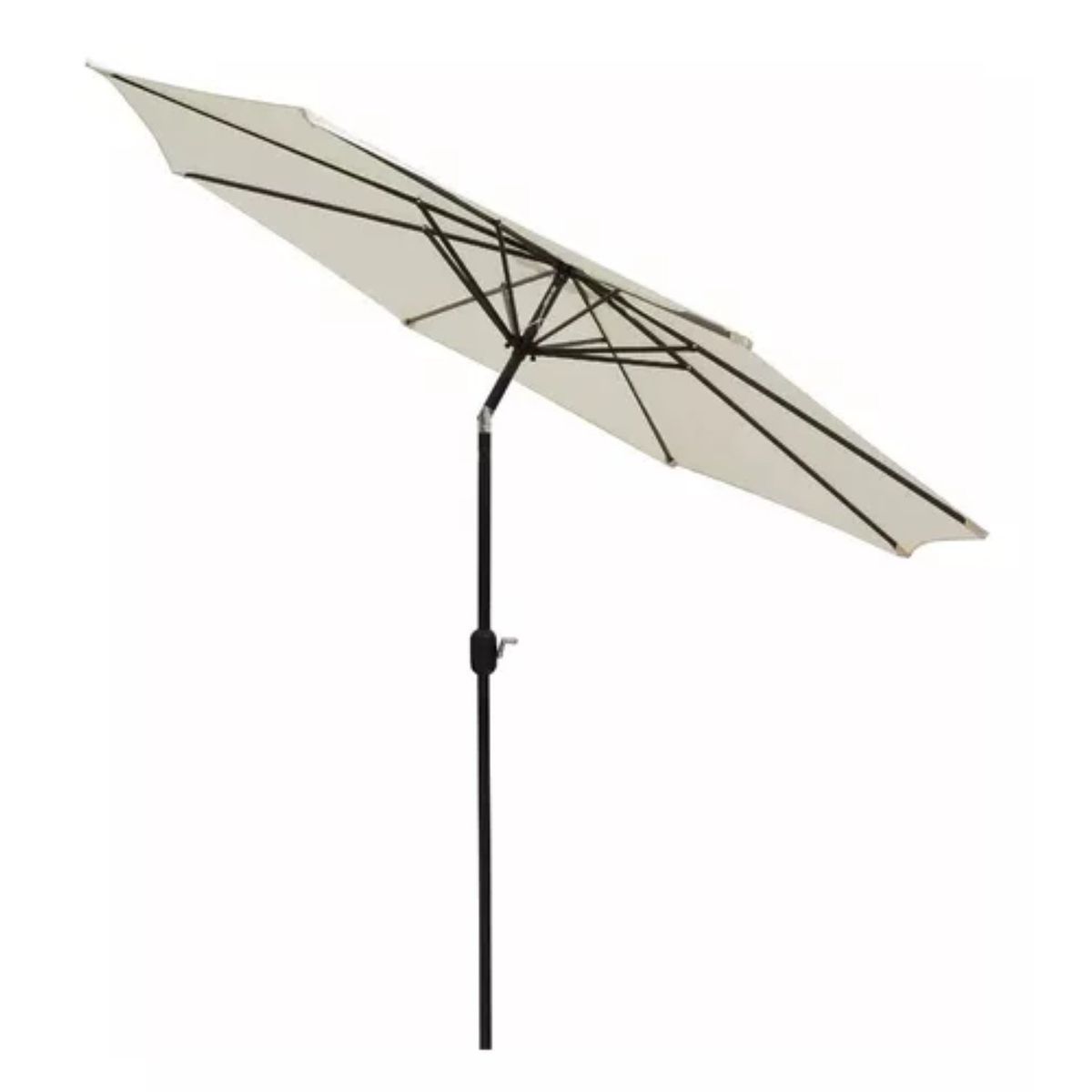 LUMAX - Quitasol Plegable Altura Ajustable Playa Uv Beige