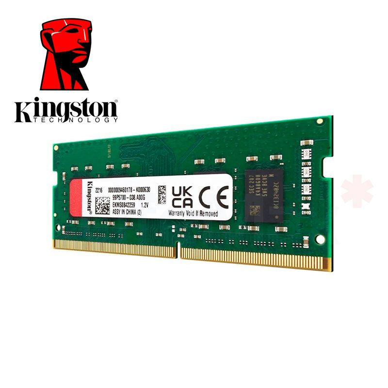KINGSTON - Memoria Ram Notebook Kingston 8GB DDR4-SODDIM 3200MHz 1.2V