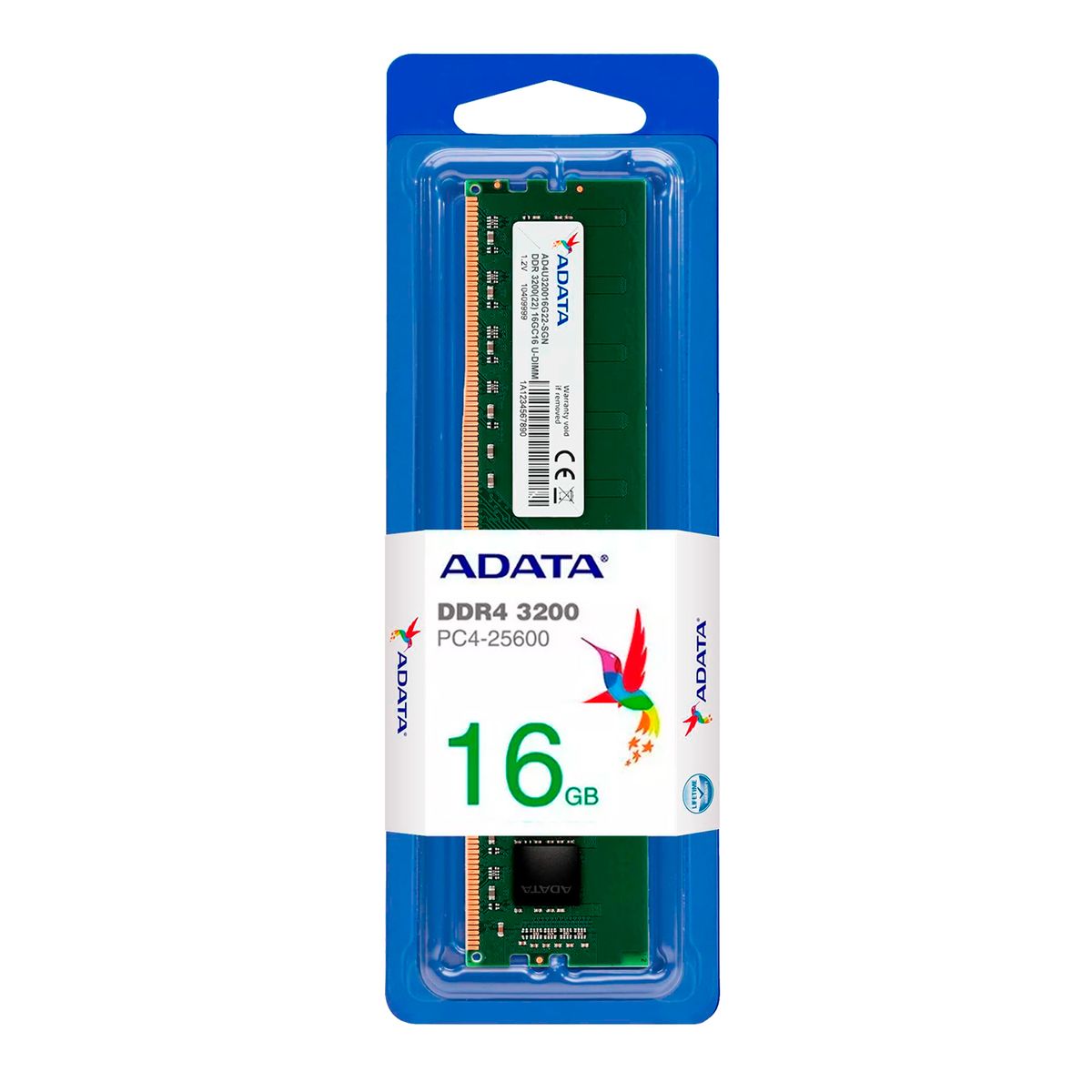 ADATA - Memoria Ram PC Adata 16GB DDR4 DIMM 3200MHz CL22 Pin 282