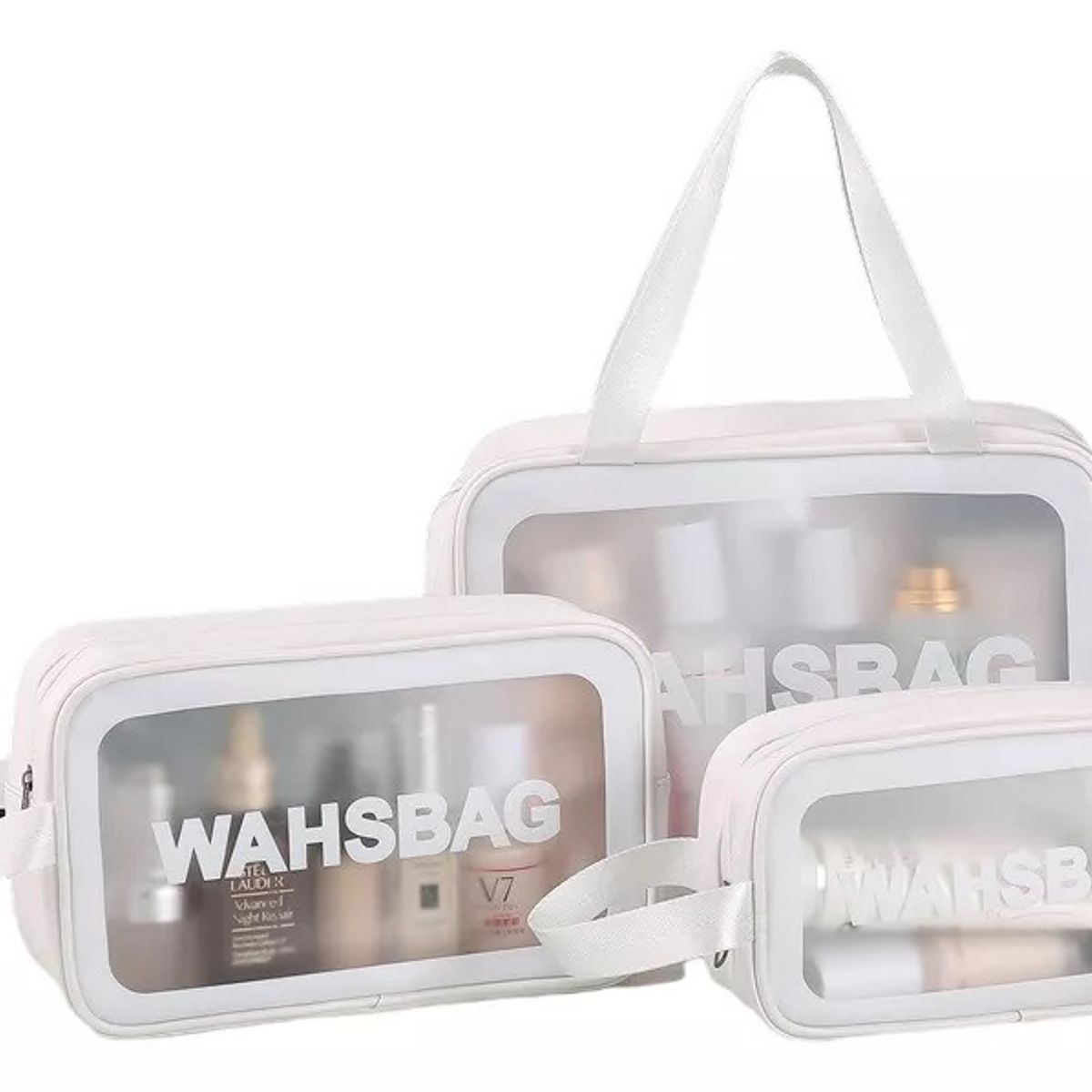 GENERICO - Neceser Organizador Bolsa De Cosméticos Transparente blanco
