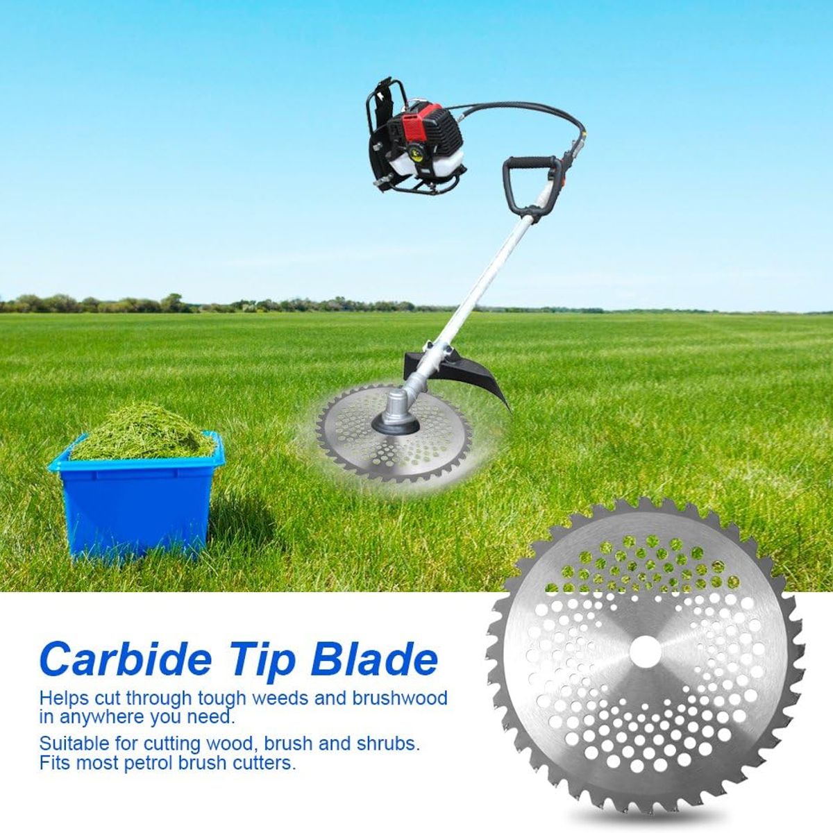 GENERICO - Disco Punta Diamante 40 Dientes Desbrozadora 25mm