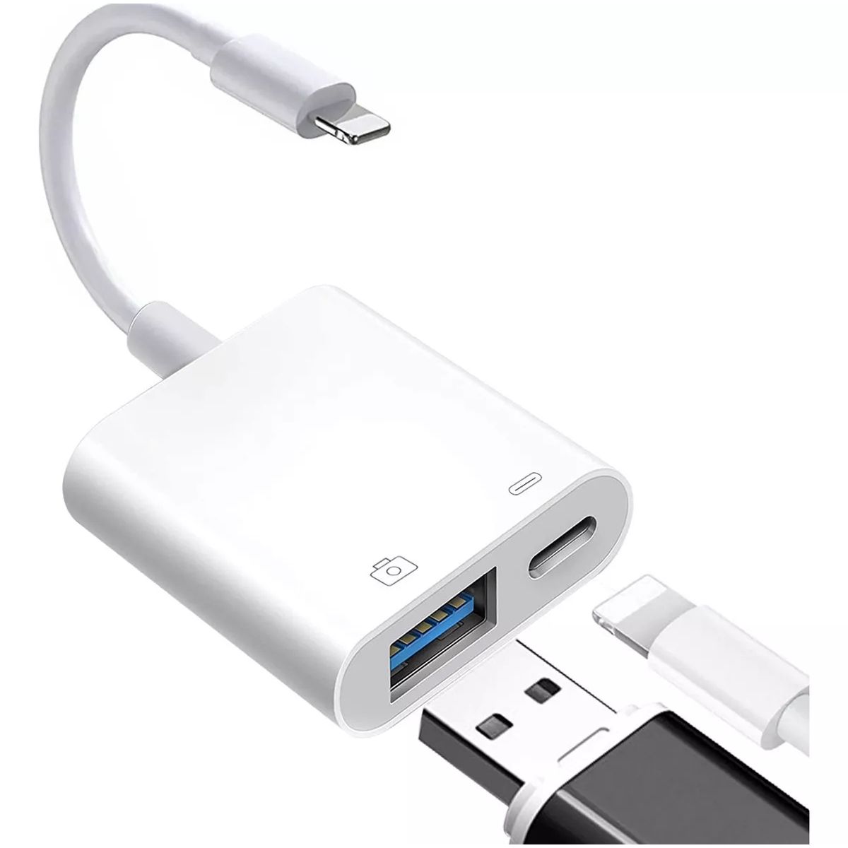 KUANGYE - Adaptador Lightning A Usb 3.0 Para iPhone iPad Otg