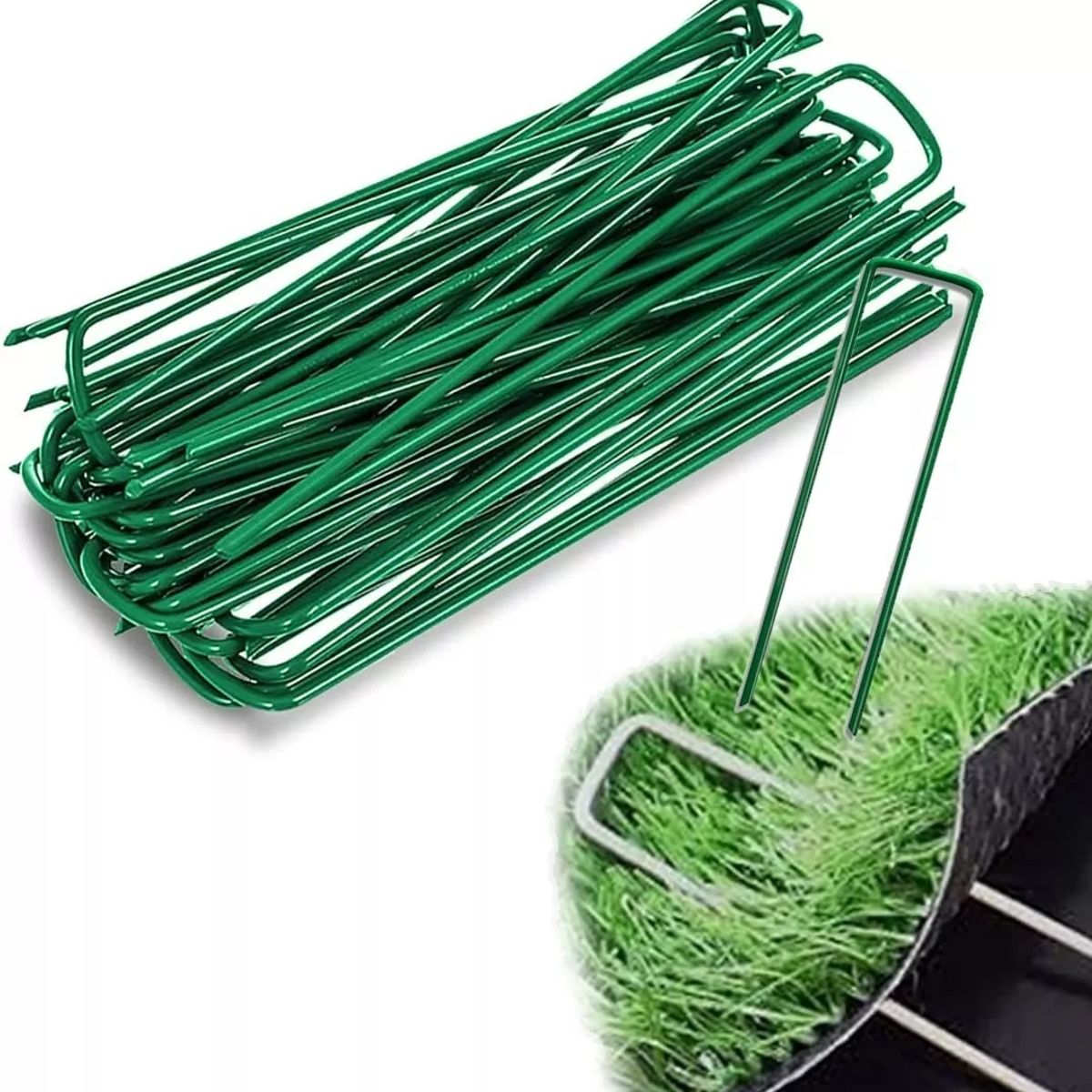 KUANGYE - Pack 20 Estacas Para Pasto Sintético