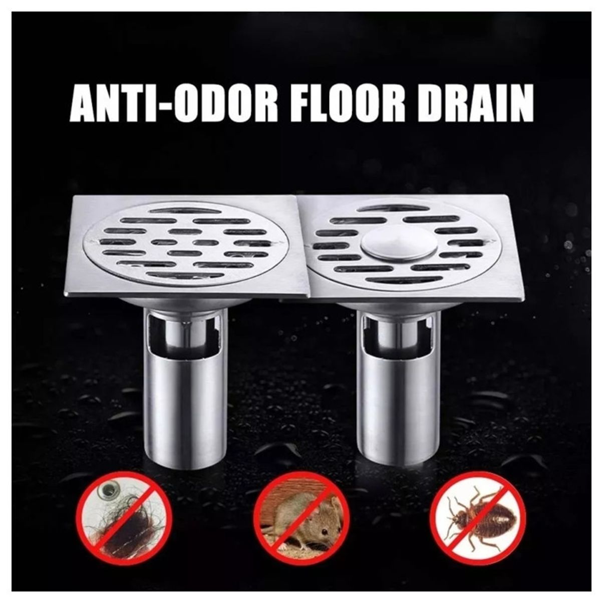 KUANGYE - Baño Piso Drenaje De Ducha Coladera Anti-olor Y Obstrucción