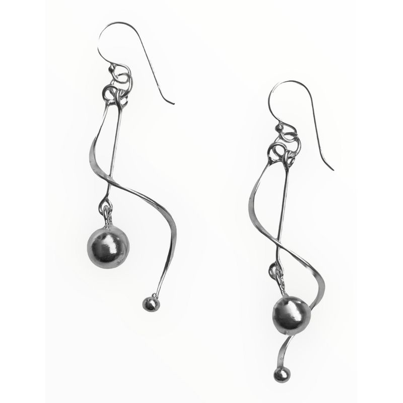 TAETHAI - Aros de plata 925 colgantes