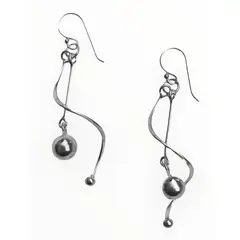 TAETHAI - Aros de plata 925 colgantes