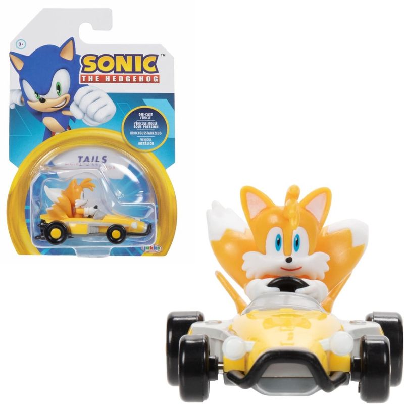 SONIC - Sonic Vehículo Metálico Escala 164 - Tails