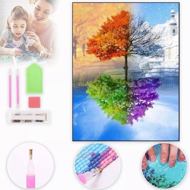 EDWINAYY - Diamond Painting Diy 5d Pintura De Decorativos Diamantes