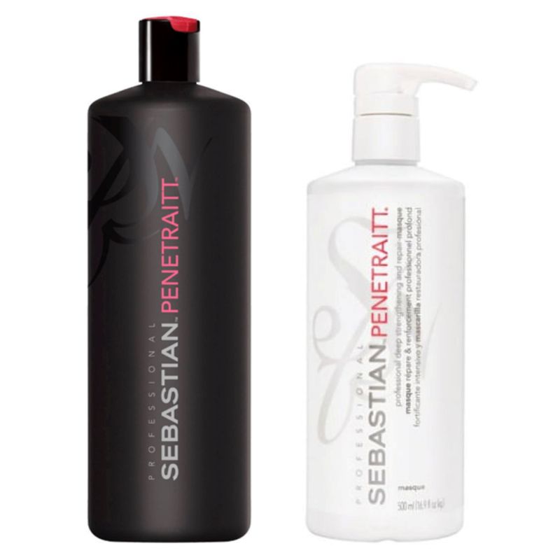 SEBASTIAN - Shampoo y Mascara Penetraitt Reparación 1 lt y 500 ml.-