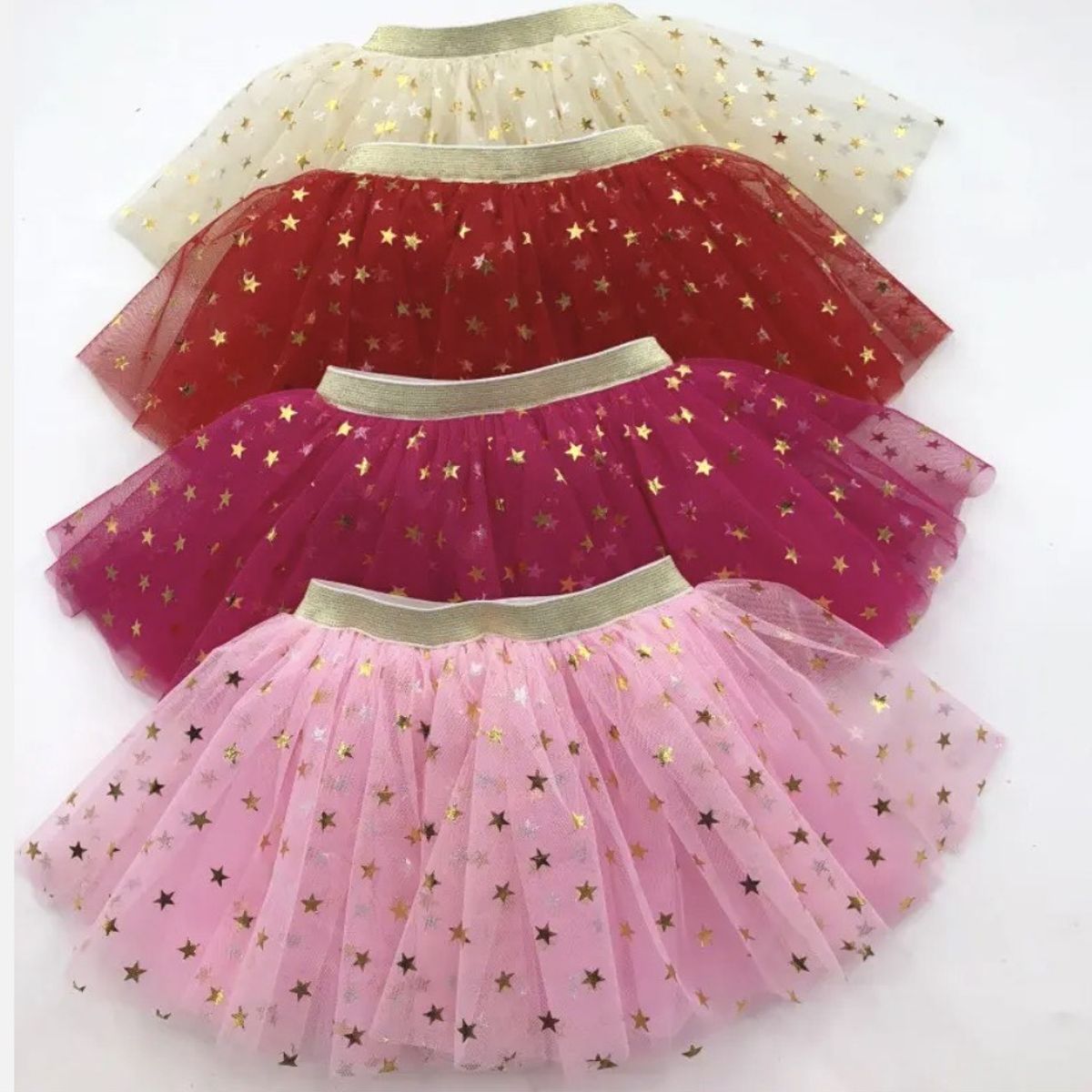 GENERICO - Falda Tutu con estrellas Brilla como una Princesa