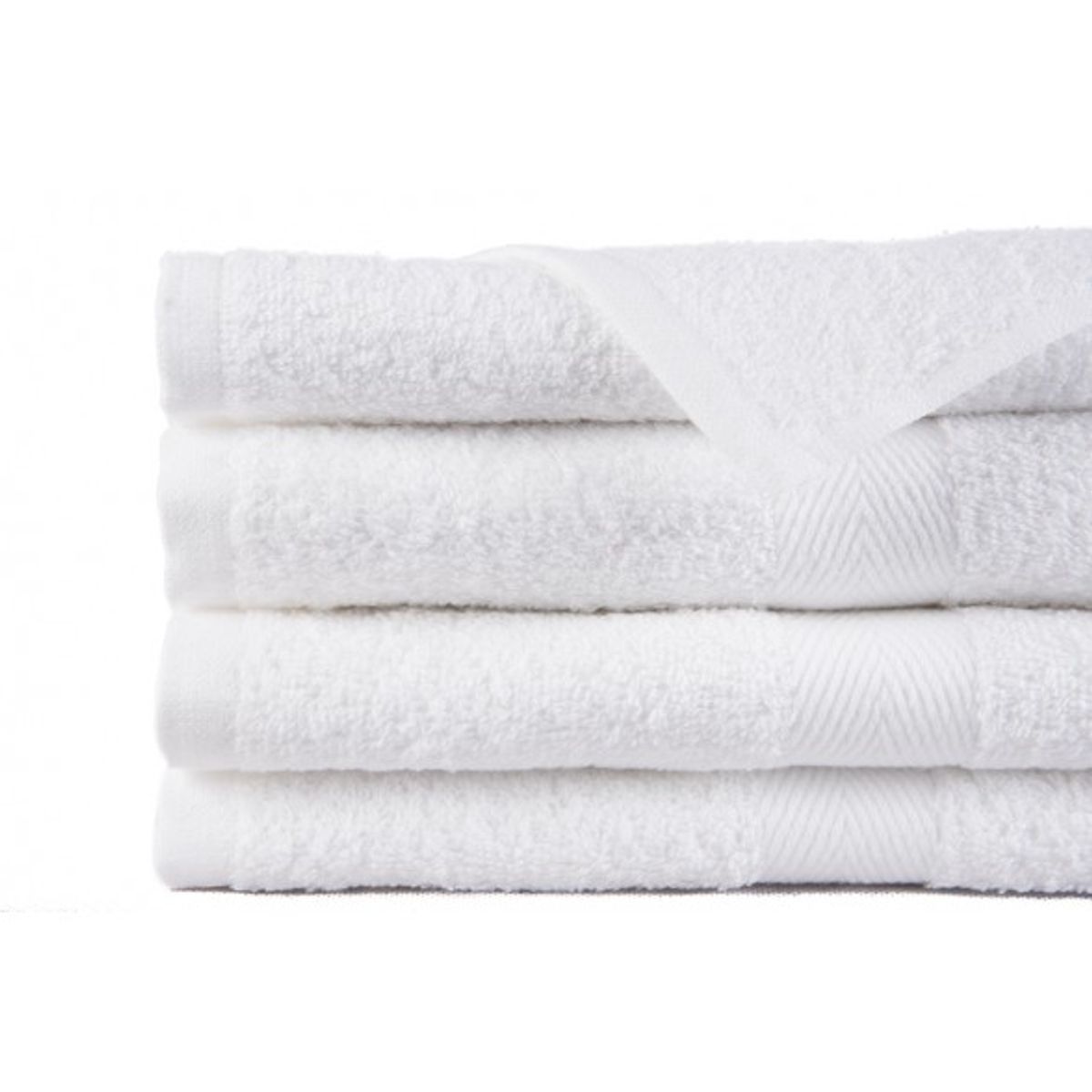 EL CASTILLO FRAZADAS - Toalla Baño Blanca 400 grs/m2 con Guarda