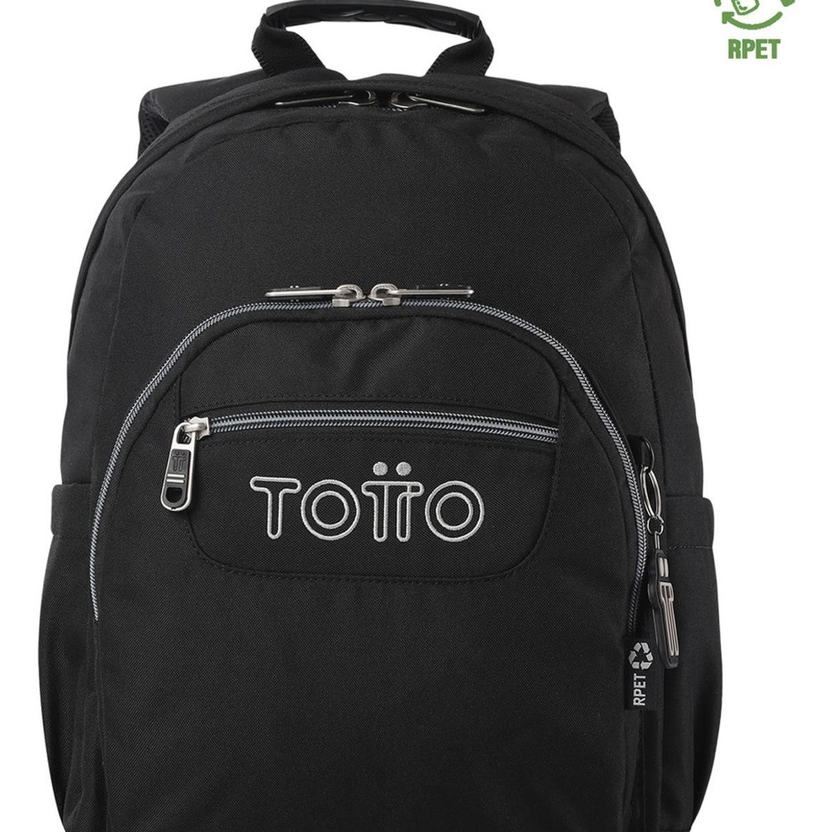 TOTTO - Mochila Escolar Totto Gommas Rpet Negro/black